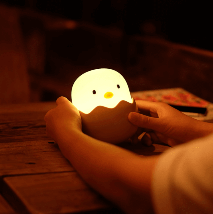 Rechargeable Silicone Chicken Egg Led Night Touch Lamp - MaviGadget