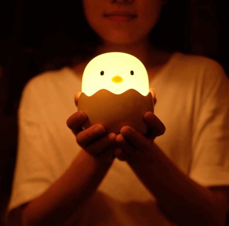Rechargeable Silicone Chicken Egg Led Night Touch Lamp - MaviGadget