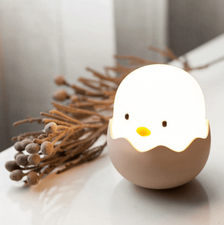 Rechargeable Silicone Chicken Egg Led Night Touch Lamp - MaviGadget