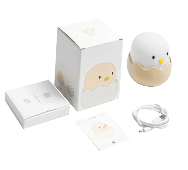 Rechargeable Silicone Chicken Egg Led Night Touch Lamp - MaviGadget