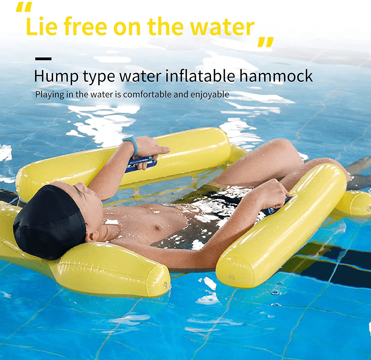 Inflatable Floating Water Lounger Hammock - MaviGadget