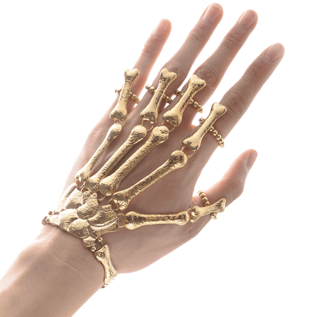 Skeleton Punk Halloween Finger Bracelet - MaviGadget