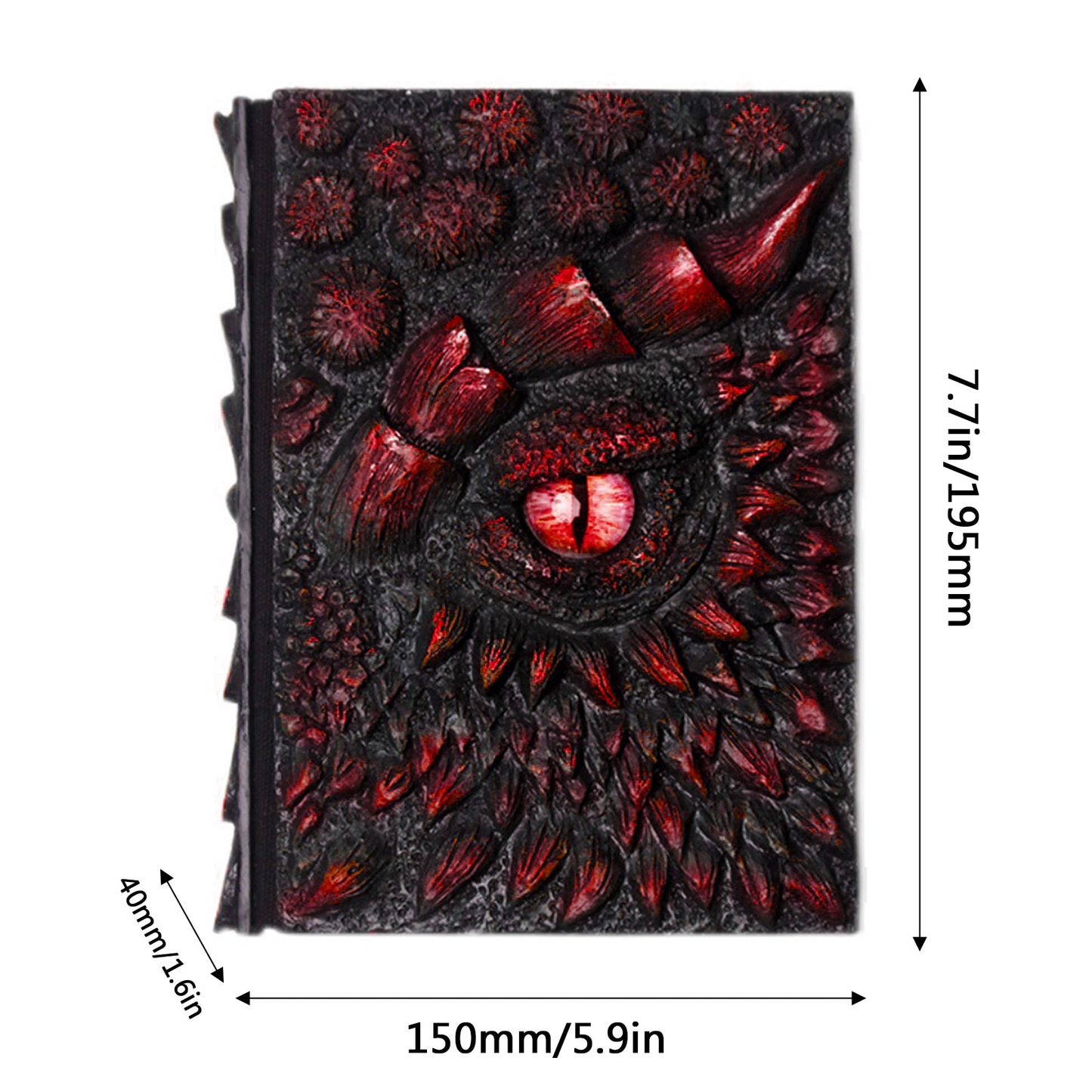 Vintage 3D Dragon Notebook