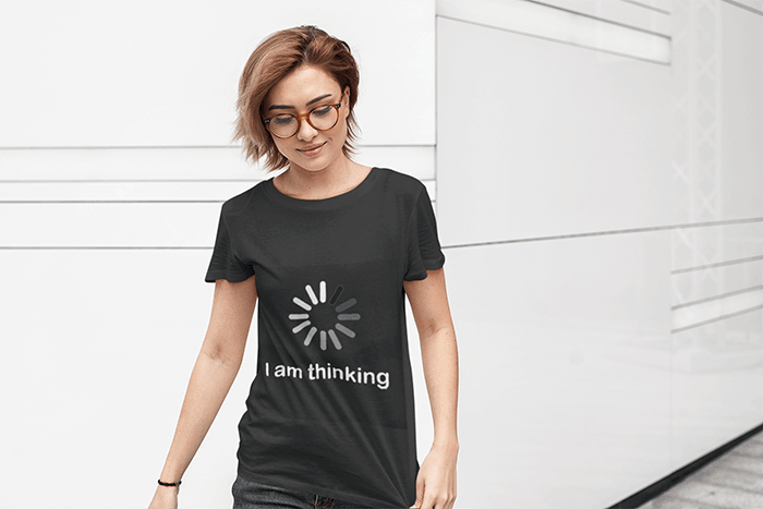 I am thinking Funny Tshirt - MaviGadget