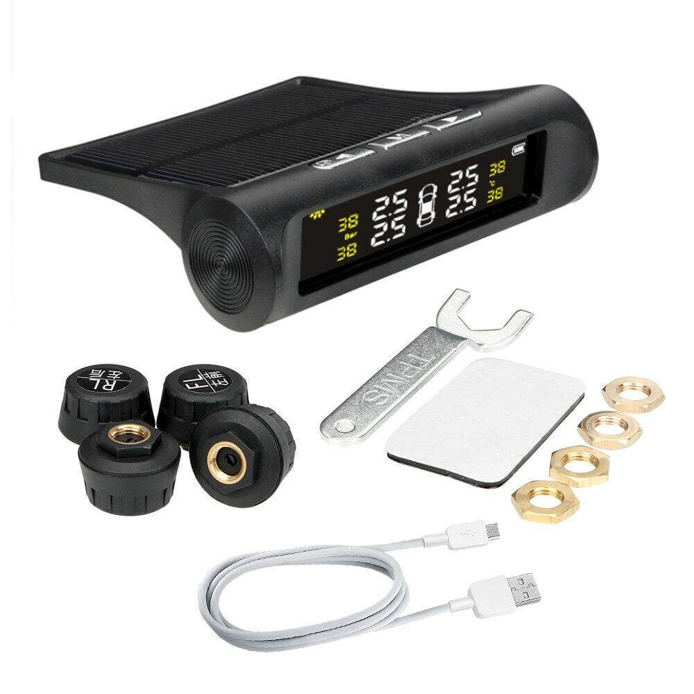Solar Power Car Tire Pressure Sensor Monitoring System - MaviGadget