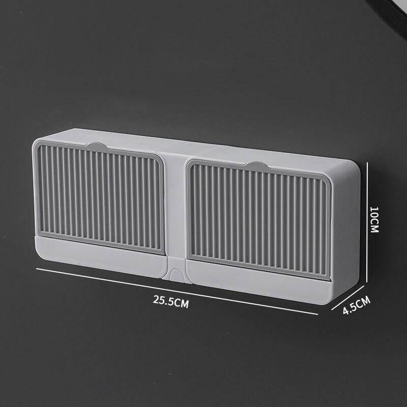 Creative Double Storage Wall Mounted Soap Box - MaviGadget