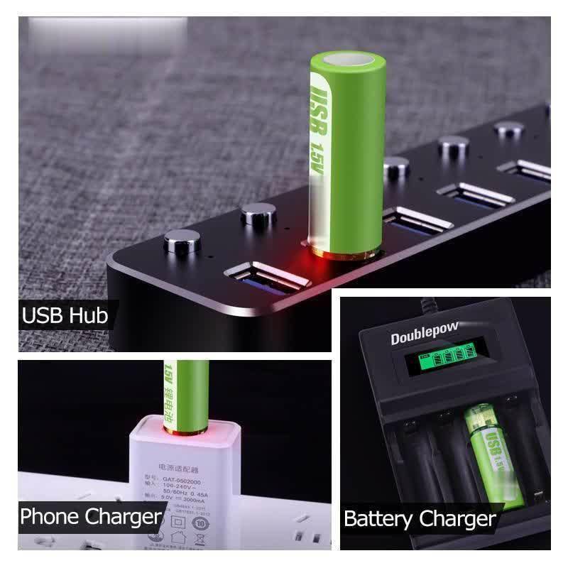 USB Rechargeable Smart Li-Ion Battery - MaviGadget